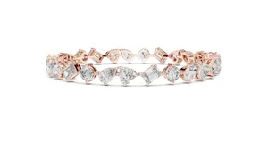 Pulsera de Eternidad TISHYA DIAMOND con Diamantes Cultivados en Laboratorio de 10.29CTW en Varias Formas, Certificación IGI, en Oro Amarillo de 14K - Product Image 6