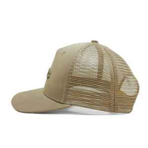 Casquette Trucker 5 Panneaux Broderie Logo Minimaliste Personnalisée Étiquette Privée Chapeau en Maille pour Promotion Commerciale Unisexe Décontracté - Product Image 3