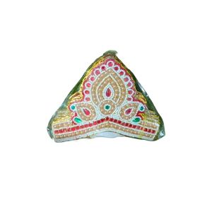 Corona de Acrílico con Cristales y Pedrería, Diseño Elegante, Mini Mukut, Ídolos de Deyezas, Hechos a Mano, Personalizados, Ligeros, para Festivales - Product Image 5