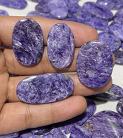 Charoite violette naturelle, cabochon lisse, pierre précieuse polie, pierre brute du Rajasthan pour la fabrication de bagues et de pendentifs, prix de gros en vrac