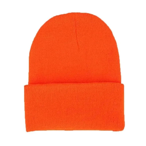 Heavyweight Dense Fabric Winter <b>Beanie</b> Men Warm <b>Fleece</b> Lining Thick Solid Base High Density Elastic Headwear - Product Image 4
