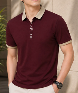 โรงงานผลิตเสื้อผ้า OEM เสื้อโปโล โลโก้สั่งทำ ผู้ผลิตจากบังกลาเทศ เนื้อผ้าระบายอากาศ ป้องกันรอยยับ ป้องกันการเป็นขุย ผ้าถักปิเก้ - Product Image 5