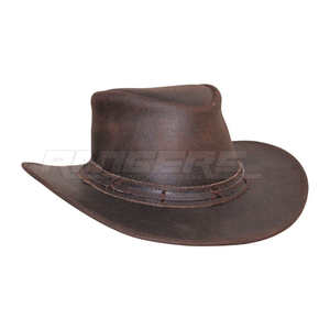 Mens Vintage Cowboy <b>Hats</b> Genuine Leather New Arrival Custom Logo Outdoor Travel Fashion Ranch Headwear <b>Western</b> <b>Hats</b> - Product Image 1