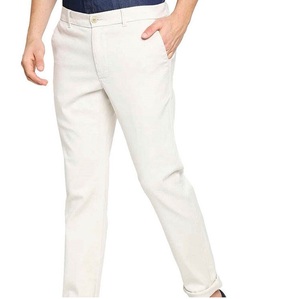 Pantalones Chinos para Hombre Hechos a Medida, Tela de Sarga de Algodón, Estilo Retro, Pantalones Chinos Formales Vintage para Hombre, Transpirables - Product Image 4