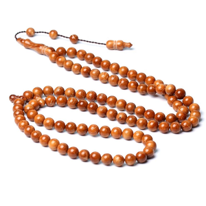 Rosario Musulmán de Alta Calidad con Semillas Naturales de Kuka, 8mm, 99 Cuentas, Subha, Tespih Islámico, Cuentas de Oración, Tasbih de Madera de Kuka, Misbaha - Product Image 5