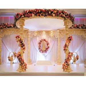 Fascinante Decoración para Bodas Hindúes, Ceremonia Phera, Mandap Exclusivo, Avni Mandap, Decoración para Bodas del Sur de Asia, Maharani Mandap, Reino Unido - Product Image 1