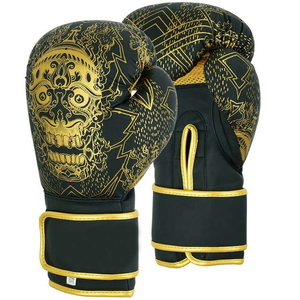 Gants de boxe d'entraînement en cuir couleur personnalisée avec sangle de poignet réglable, impression par sublimation, protection UV - Product Image 4