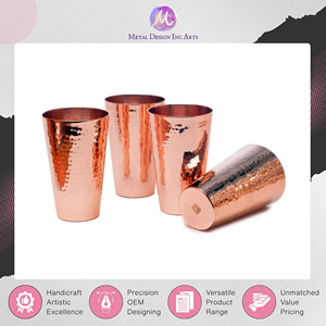 Nuevo Producto, Más Vendido, Vasos de Cobre con Baño de Oro Rosa de Calidad Original para Servir Té Helado y Cócteles a un Precio Excepcional - Product Image 5