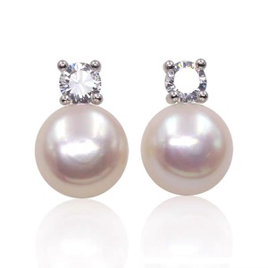 Pendientes de Perlas de Agua Dulce Delicadas Aurora de Alta Calidad Estilo Daifei, Plata S925, Moda para Uso Diario, 8-11 mm - Product Image 5