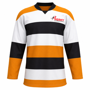 Maillot de hockey sur glace sublimé de qualité supérieure, conçu pour un confort maximal, une flexibilité, une durabilité et un style athlétique professionnel. - Product Image 1