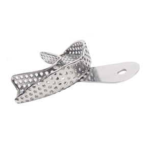 Plateau d'empreinte dentaire manuel en acier inoxydable avec logo personnalisé, style unique, Medistar MIC-DIT-08, certifié CE, garantie 1 an, en stock - Product Image 3