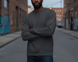 เสื้อสเวตเชิ้ตคุณภาพสูงขายส่ง ปักโลโก้ เสื้อสเวตเชิ้ตผู้ชายเนื้อหนา ผลิตเสื้อสเวตเชิ้ตตามสั่ง - Product Image 5