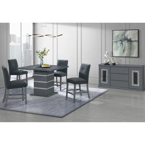 ARIYA <b>Sideboard</b> in Dark Grey Elegant Buffet for Home Decor - Product Image 3