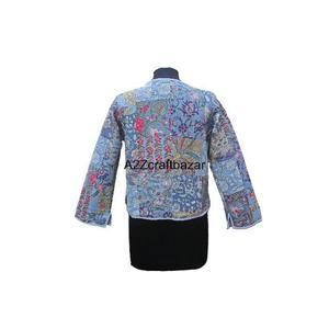 Manteau traditionnel fait main, veste vintage Kantha, design en coton Kantha, kimono, vêtements de plage pour femmes - Product Image 5