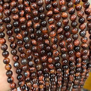 Natural <b>Red</b> Tiger Eye Smooth Gemstone <b>Beads</b> Loose 15 Inch Strand IGI Certified Jewelry Making Wholesale Supplier ZUBEDA GEMS - Product Image 5