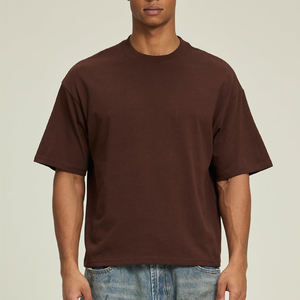 Camisetas de algodón para hombre, corte holgado, en stock, estilo vintage, con impresión gráfica personalizada, camisetas cortas para hombre en venta al por mayor. - Product Image 3