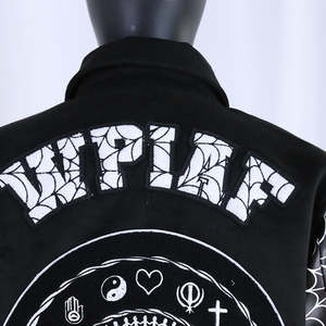 Chaquetas Varsity para Hombre con Cuello Byron y Botones a Presión, Chaqueta Varsity Personalizada con Logotipo, Parches Bordados en Chenilla, Chaqueta de Lana para Invierno - Product Image 6