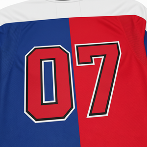 Dernier design original de maillot de hockey sur glace unisexe, nom et numéro d'équipe personnalisés imprimés, 100% polyester respirant de haute qualité - Product Image 4