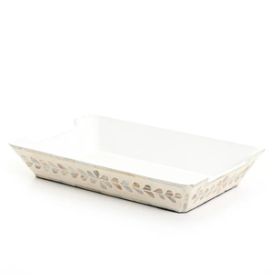 <b>Top</b> Quality Rectangular Mother of <b>Pearl</b> inlay Serving Bowl for Dining Table, Eid Ramadan Party & Home Decor from Vietnam - Product Image 4