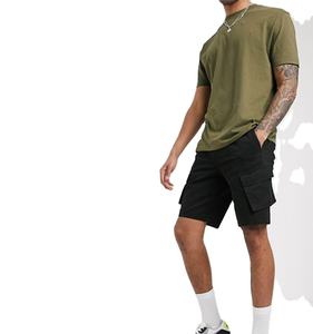 Offre Spéciale 2025 nouvelle mode hommes élégants noir grandes poches latérales Sweat Cargo Shorts - Product Image 1