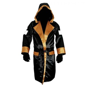 Robe de boxe tendance avec doublure argentée et rouge, sur mesure, prix abordable, fournisseur pour commandes en gros - Product Image 5