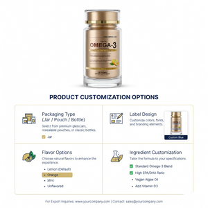 Private Label Omega 3 Softgel Capsules Fish Oil Dietary <b>Supplement</b> for Heart Brain Wellness OEM Manufacturing Export Quality - Product Image 3