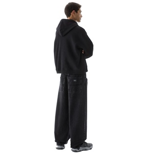 Sudadera con capucha de algodón grueso para hombre, chaqueta de invierno con forro polar, ropa informal, sudadera deportiva con cremallera completa, proveedor de fábrica OEM ODM personalizado, exportación - Product Image 2