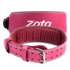 Ceinture de musculation en cuir rembourrée avec logo personnalisé à double boucle, ceinture de musculation OEM, fournisseur en gros - Product Image 1