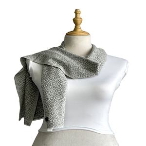 Écharpe élégante pour femmes, chaude et douce pour l'hiver, motif géométrique, châle en pashmina tissé à la main, durable, personnalisé - Product Image 6