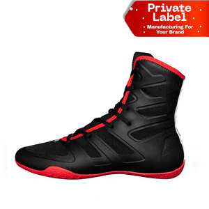 Calzado de Boxeo Directo de Fábrica al por Mayor, Calzado de Combate para Ring, MOQ Bajo, Calzado de Boxeo Personalizado al por Mayor, Botas de Entrenamiento Transpirables - Product Image 1