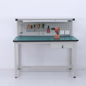 Banc de travail antistatique en alliage pour atelier, support d'éclairage pour monteur, table d'inspection de laboratoire, établi robuste pour salle blanche - Product Image 1