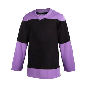 Maillot de hockey sur glace à manches courtes respirant personnalisé de haute qualité, impression par sublimation, séchage rapide, OEM, coupe classique - Product Image 5