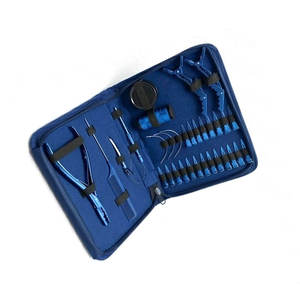 Professional Hair Extension Tools Kit with Crochet <b>Needles</b> Clips Pliers for Installation and Removal Blue <b>Case</b> Metal Components - Product Image 5