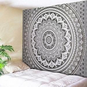 Colcha Mandala para Cama Individual, Tapiz Bohemio de Algodón Hecho a Mano, Decoración del Hogar por Proveedores Indios - Product Image 1
