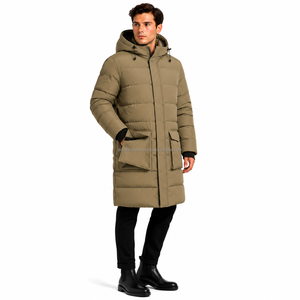 Manteau long matelassé de luxe pour homme – Veste d'hiver tendance, design premium, chaud et idéal pour l'extérieur – Marque personnalisée, vente en gros - Product Image 3