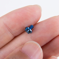 Visserie métallique personnalisée de haute qualité M3 M5 M8 M10, vis à tête hexagonale en titane bleu, jeu de vis