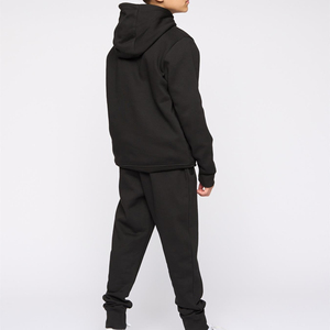 Conjunto Deportivo Unisex con Capucha, Sudadera y Pantalones Largos de Algodón, Corte Holgado Informal, Color Sólido, para Otoño - Product Image 2