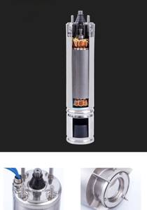 Pompe submersible triphasée étanche de 4 pouces à bain d'huile pour puits, moteur 220V-415V 3.7kW 5HP 50/60Hz - Product Image 5