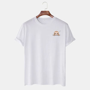 Camisetas de manga corta para hombre, formales, de punto, 100% algodón, de alta calidad, color negro, con cuello en V, ribete en contraste, estampado personalizado, al por mayor. - Product Image 4