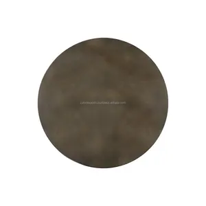 Mesa Consola Redonda Moderna con Patas de Metal, Mueble Ecológico Decorativo para Sala de Estar - Fabricada por Zahid Exports India - Product Image 2