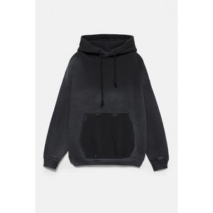 Nouveau style automne – Sweat à capuche oversize en molleton épais 100 % coton avec bretelles, pour homme – Chaleur supérieure, style urbain - Product Image 5