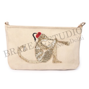 New Arrival BRAZEAL STUDIO Velvet Fashion Designer Women Single Beaded Geometric Pattern Shoulder Clutch Purse Cover Daily Life - Product Image 1