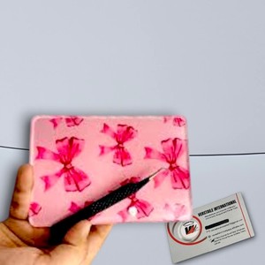 New Arrival Pink Bow Diamond Heart Shape Eco-Friendly Acrylic Magnetic Lash Tiles Private <b>Label</b> Lash Plate Eyelash Extension - Product Image 6