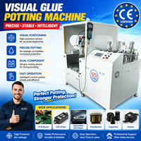 Máquina de Encolado de Adhesivo AB Guiada por Visión de 3 Ejes, Sistema Automático de Dispensación de Adhesivo de Dos Componentes (Epoxi, Silicona, PU) para Electrónica