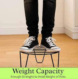 Pot de fleurs pour balcon extérieur, supports de pots antirouille pour plantes, support de pot de fleurs pour salon intérieur - Product Image 6