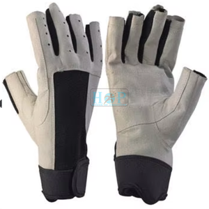 Heavy Duty Sailing <b>Gloves</b> with Enhanced Grip Palm Protection Quick Dry Breathable Fabric Adjustable Wrist Support Comfortable - Product Image 1
