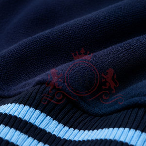 Veste Letterman bleue tendance en tissu léger avec boutons-pression, style moderne pour la mode urbaine - Product Image 6