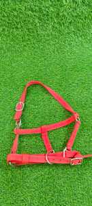 Custom Logo Equestrian Headstall Comfortable Horse Nylon Rope Halter with High Waist for Horse Racing - Product Image 4