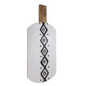 Planches à découper rectangulaires en bois foncé faites à la main, pratiques et durables pour la cuisine, idéales pour couper le fromage - Product Image 5