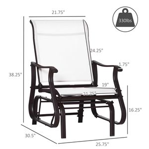 Sedia Pieghevole da Giardino in Metallo per Esterni, Ideale per Sedute Rilassanti e Tranquille - Product Image 3